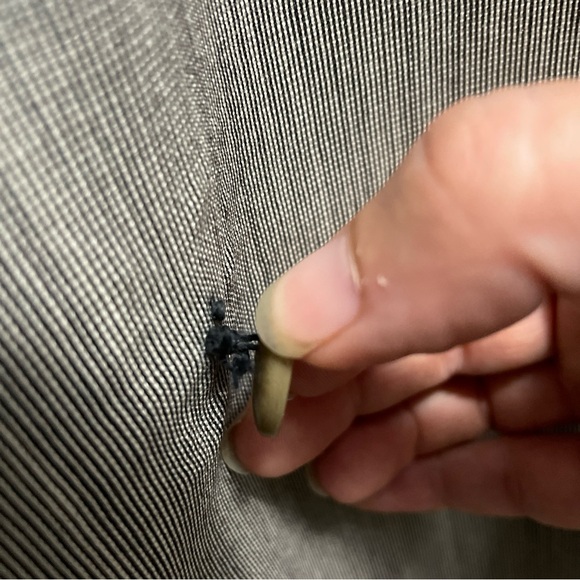 Mens Gian Giacomo Soleri Wool Blazer Size 46 LG Gray Double Breasted Peak Lapel - Picture 7 of 14